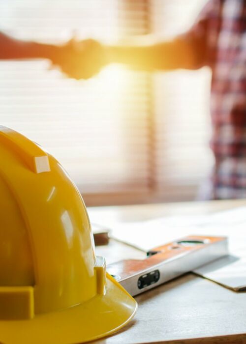 Handschlag-Handwerker Handschlag-Handwerker
