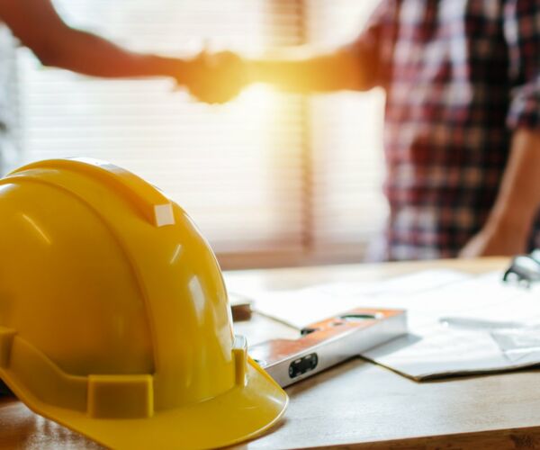 Handschlag-Handwerker Handschlag-Handwerker