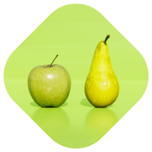 Äpfel mit Birnen vergleichen