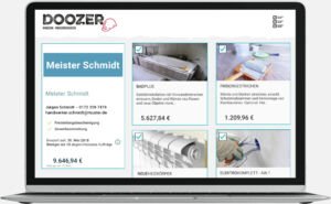 Schritt 3: Auftragsvergabe durch Doozer an den Handwerker Ein Beispiel für einen ausgewählten Handwerker mit den in der Sanierung enthaltenen Leistungen