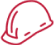 Doozer Logo, roter Helm auf transparentem Hintergrund